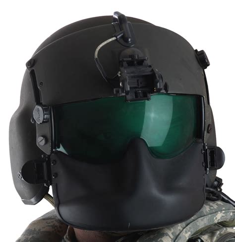 military helicopter pilot helmet.